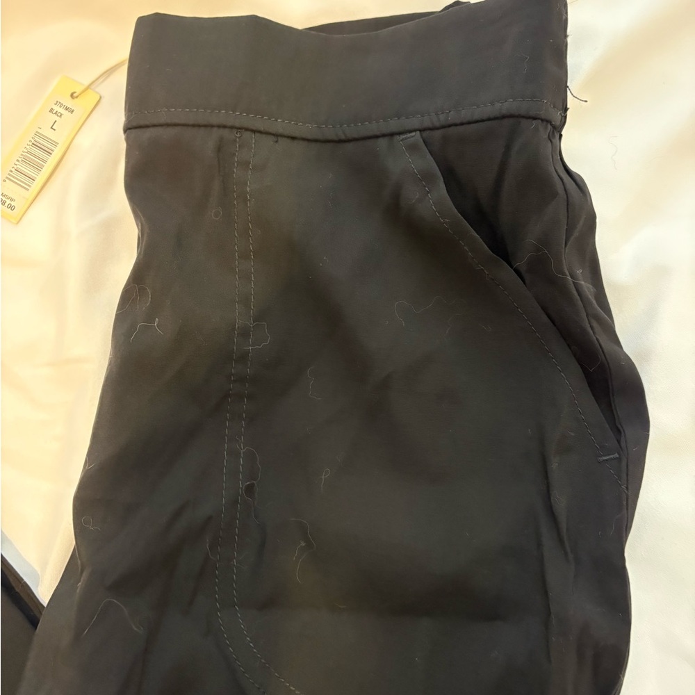 Max Studio Black Elastic Waist Pants - Picture 2 of 4